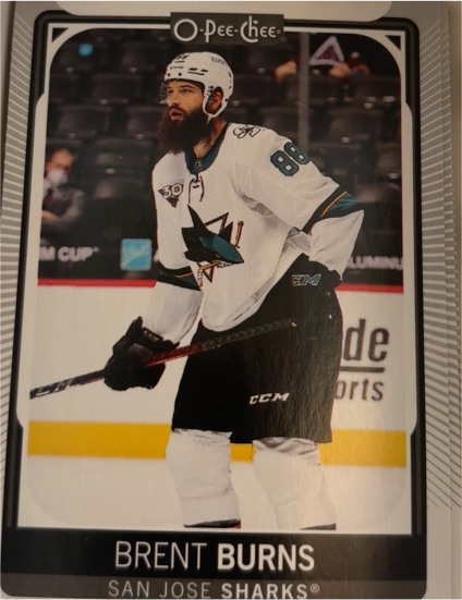 2021-22 O-Pee-Chee #408 Brent Burns — front