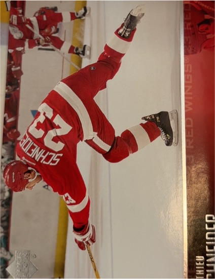 2003-04 Upper Deck Mathieu Schneider Detroit Red Wings — front
