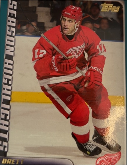 2003-04 Topps #289 Brett Hull Detroit Red Wings — front