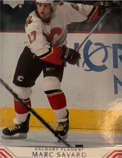 2000-01 Upper Deck #28 Marc Savard Calgary Flames — front