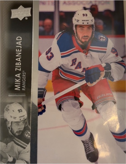2021-22 Upper Deck Series 2 #373 Mika Zibanejad — front