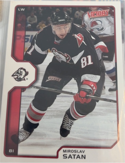 2002-03 Upper Deck Victory #27 Miroslav Satan — front