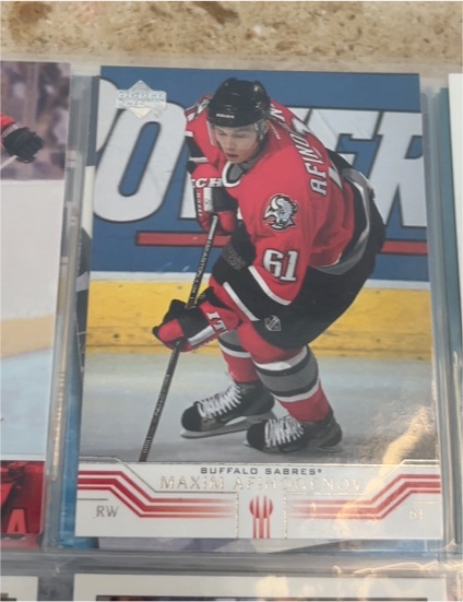 2005-06 Upper Deck MVP #61 Maxim Afinogenov — front