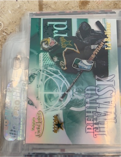 2000-01 Topps Gold Label Behind the Mask #BTM2 Ed Belfour — front