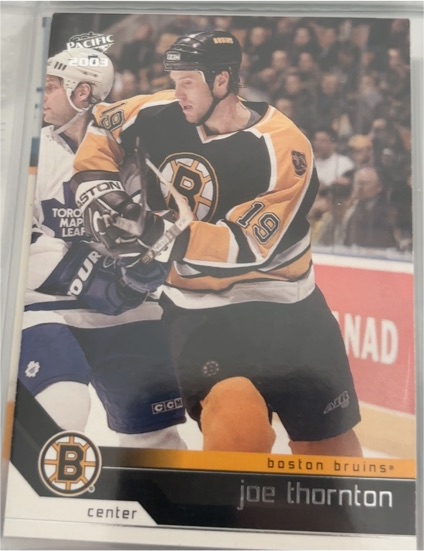 2003 Pacific #19 Joe Thornton — front