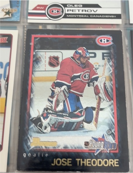 2001-02 Bowman YoungStars #26 Jose Theodore — front