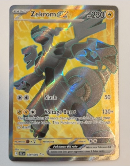 2022 Pokémon SV Black Bolt #158 Zekrom ex — front