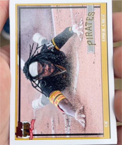 2026 Topps Series 1 1991 Topps Insert #T91-14 Oneil Cruz — front