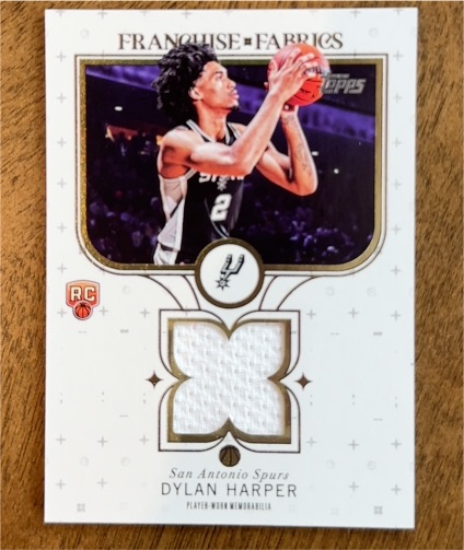 2025-26 Topps Franchise Fabrics #FF-DH Dylan Harper — front