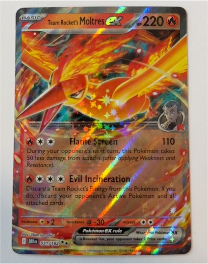 2025 Pokémon TCG Destined Rivals #31 Team Rocket's Moltres ex — front