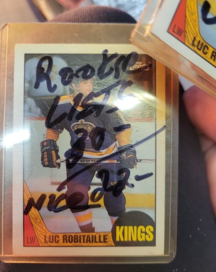 1987-88 Topps #42 Luc Robitaille Rookie — front