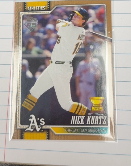 2026 Topps Series 1 #97 Nick Kurtz — front
