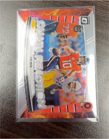 2025 Panini Donruss Optic #8 Bo Nix Chain Reaction Insert — front