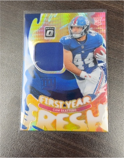2025 Donruss Optic #FYFBH-CSO Cam Skattebo First Year Fresh — front
