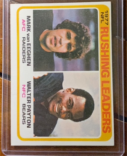 1978 Topps #333 Walter Payton / Mark van Eeghen — front