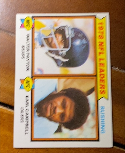 1979 Topps #3 Walter Payton / Earl Campbell Rushing Leaders — front