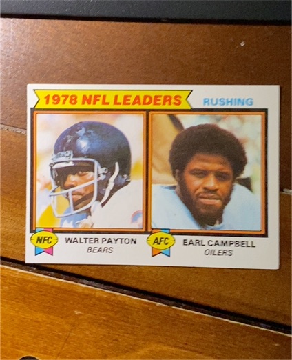 1979 Topps #3 Walter Payton / Earl Campbell 1978 NFL Rushing Leaders — front