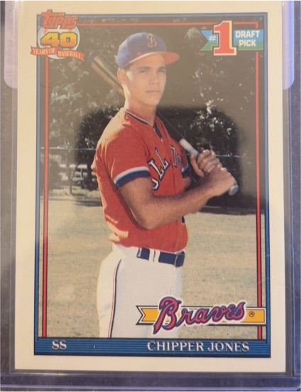 1991 Topps #333 Chipper Jones — front