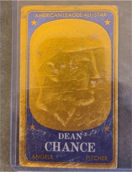 1965 Topps Embossed #66 Dean Chance — front