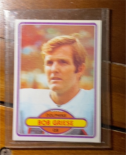 1980 Topps #35 Bob Griese — front