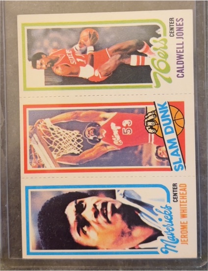 1980-81 Topps #71/259/184 Jerome Whitehead / Artis Gilmore / Caldwell Jones — front