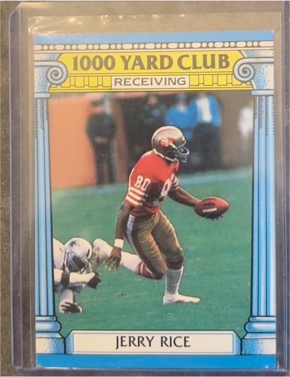1987 Topps 1000 Yard Club #2 Jerry Rice — front
