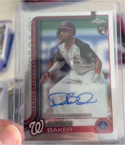 2025 Topps Chrome #RA-DB Darren Baker — front