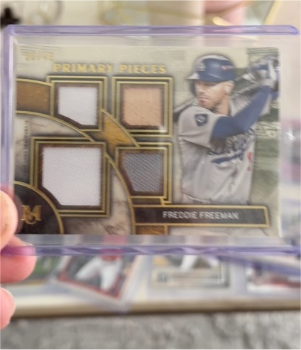 2024 Topps Museum Collection Primary Pieces Quad Relic Freddie Freeman — front