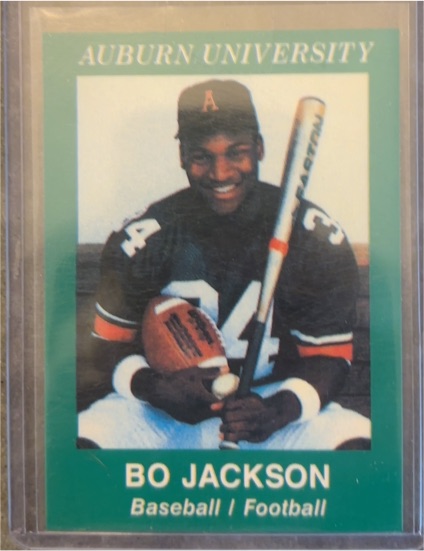 1990 AAMER Sport #NNO Bo Jackson Auburn University — front