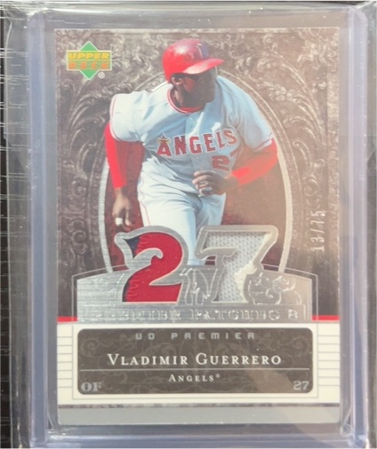 2007 Upper Deck Premier Patches Dual #PP2-VG2 Vladimir Guerrero — front