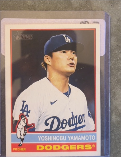 2025 Topps Heritage #172 Yoshinobu Yamamoto — front