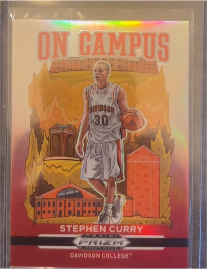2021 Panini Prizm Draft Picks On Campus #14 Stephen Curry — front