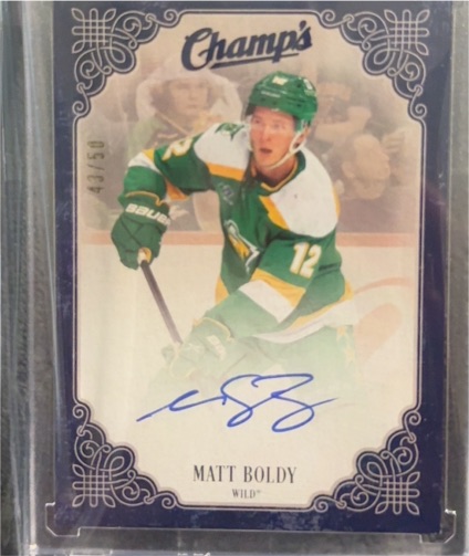 2023-24 Upper Deck Champs #43 Matt Boldy — front