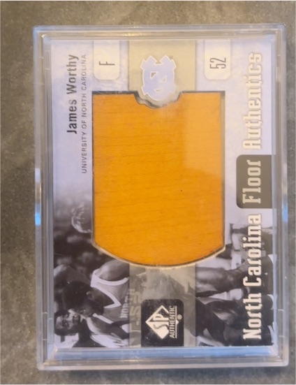 2011-12 SP Authentic North Carolina Floor Authentics #F James Worthy — front