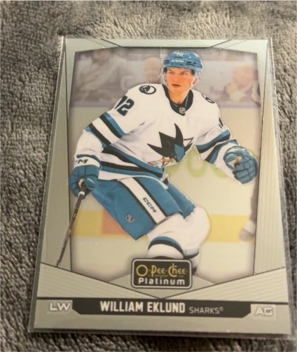 2024-25 O-Pee-Chee Platinum #19 William Eklund — front