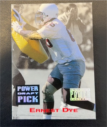 1993 Pro Set Power Draft Picks #PDP11 Ernest Dye — front