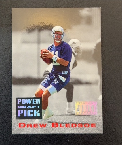 1993 Pro Set Power Draft Pick #PDP17 Drew Bledsoe — front