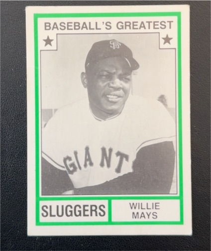 1982 TCMA Baseball's Greatest Sluggers #43 Willie Mays — front