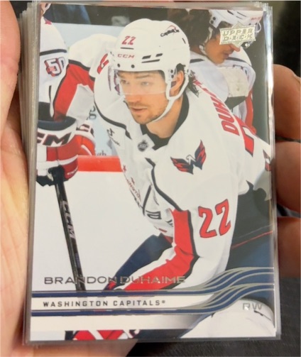 2025-26 Upper Deck #187 Brandon Duhaime Washington Capitals — front