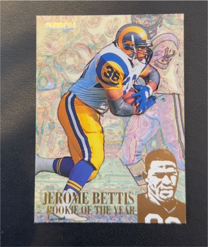 1994 Fleer #3 Jerome Bettis Rookie of the Year — front