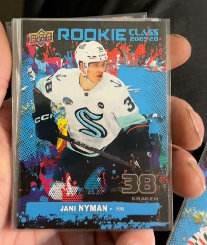 2025-26 Upper Deck Series 1 #RC-8 Jani Nyman — front