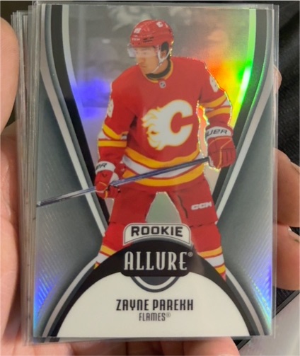 2025-26 Upper Deck Allure #102 Zayne Parekh Rookie Calgary Flames — front