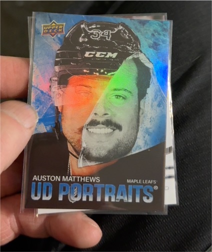 2025-26 Upper Deck Series 1 UD Portraits #P-10 Auston Matthews — front