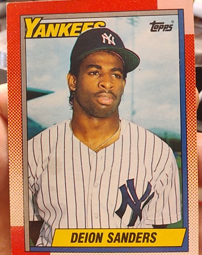 1990 Topps #61 Deion Sanders — front