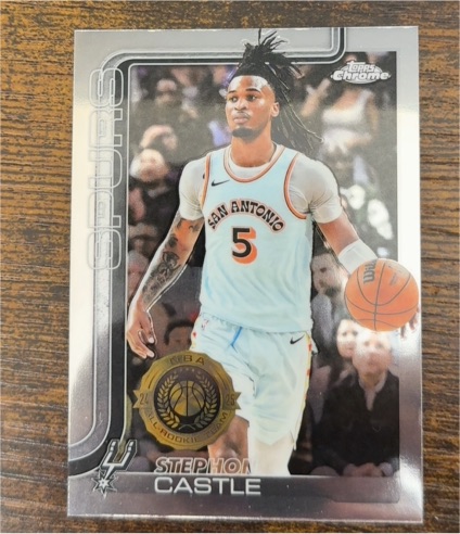 2025-26 Topps Chrome #228 Stephon Castle — front