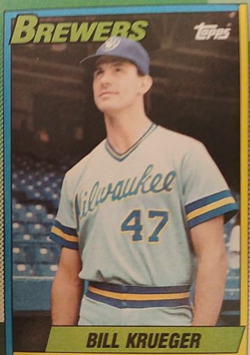 1990 Topps #518 Bill Krueger — front