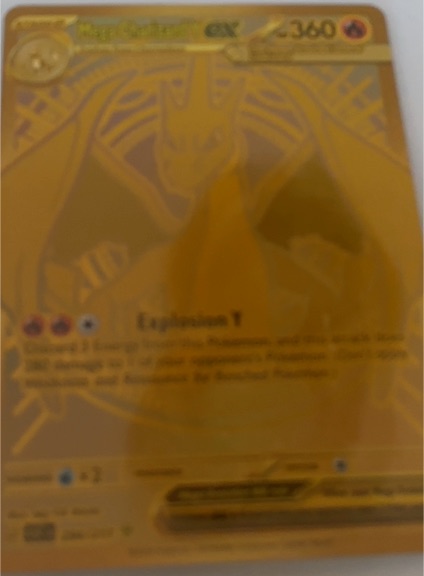Pokémon TCG Gold Mega Charizard X EX 130/094 Phantasmal Flames — front