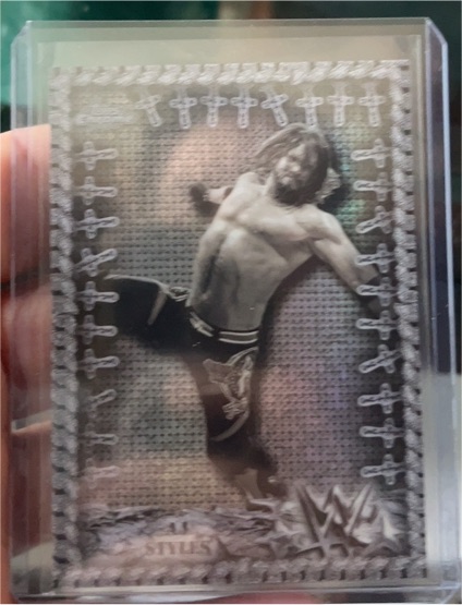 2025 Topps Chrome WWE Cactus Jack #20 AJ Styles — front