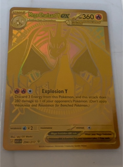 2025 Pokemon Mega Charizard Y ex #294/217 Ascended Heroes — front