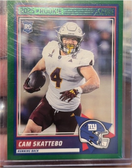 2025 Panini Score #1 Cam Skattebo — front